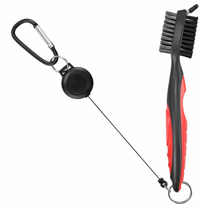 Golf Club Cleaning Kit Groove Cleaning Set Golf Accessories Red