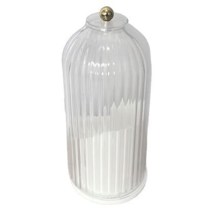 Sliding Lid Organizer 180 Degree Rotating Toothbrush Holder for Bathroom Counter-White
