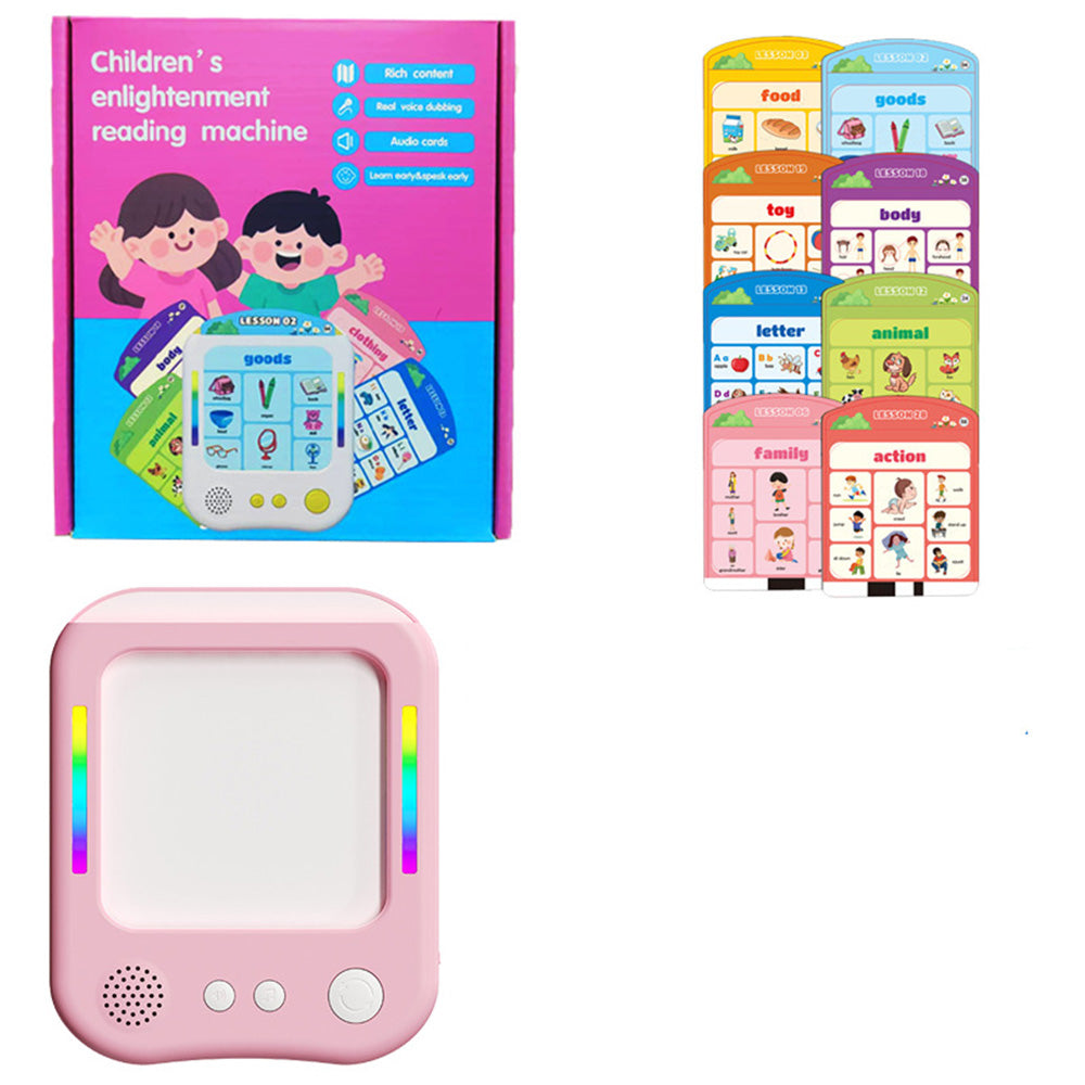 Card Insertion Learning Tablet Educational Toy-Pink