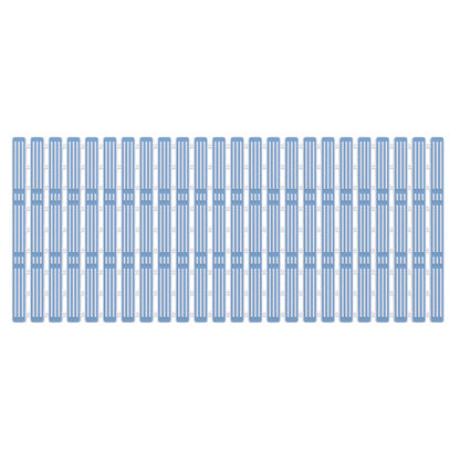 Non Slip Shower Mat with Suction Cups-Blue
