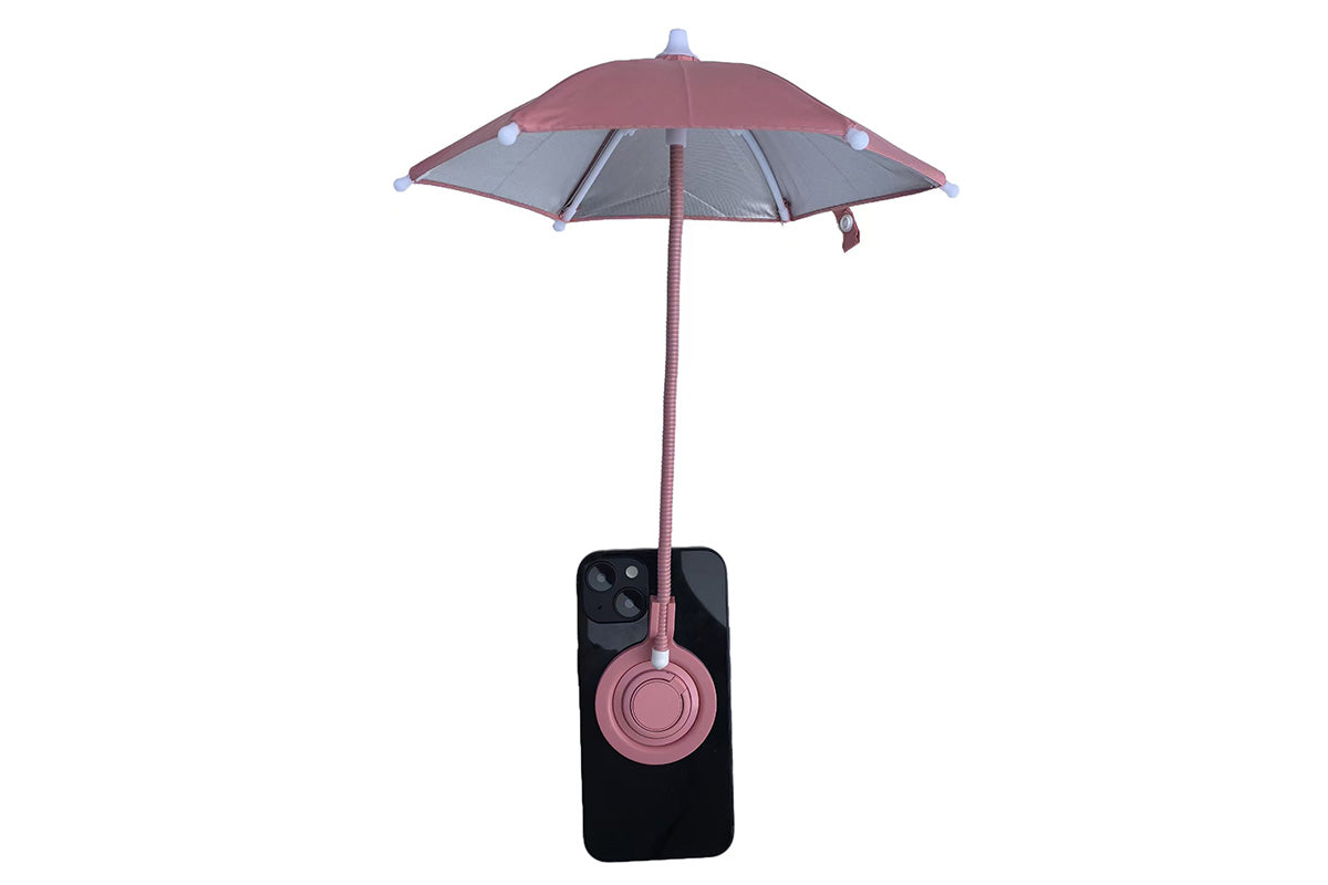 Adjustable Smartphone Umbrella Stand-Pink