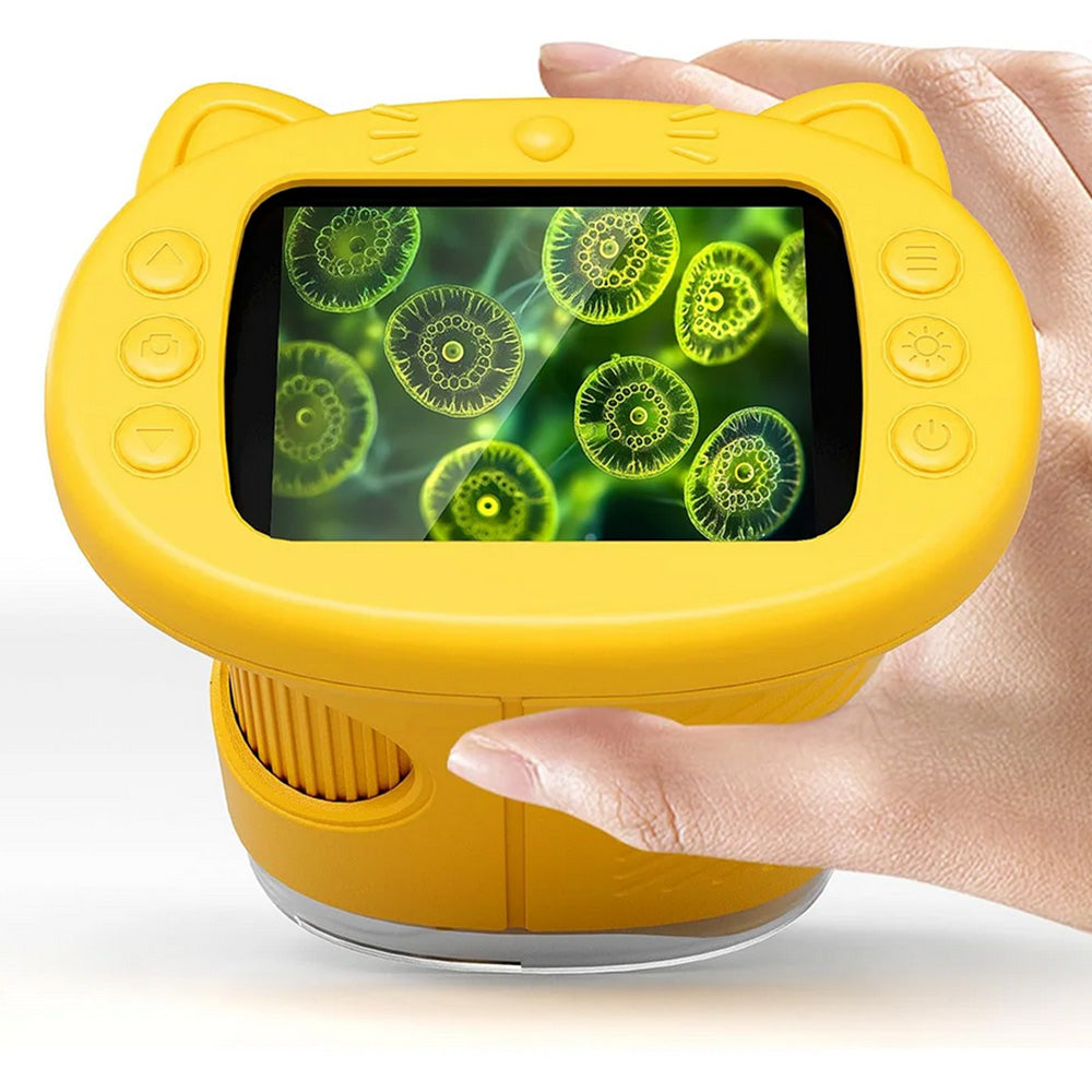 1000X Handheld Microscope 1080P Mini Pocket Digital Microscopes-Yellow