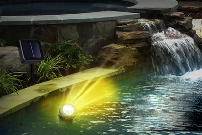 2Pcs 6 LED Solar Spot Light Outdoor Garden Landscape Pool Yard Lawn Patio Lamp-Yellow