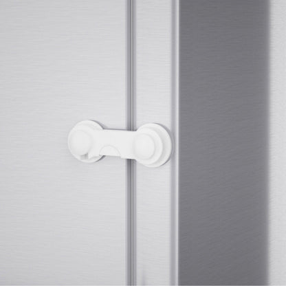 Set of 10Pcs Child-Proof Cabinet Locks Self-Adhesive Fridge Lock Child Safety Latches White