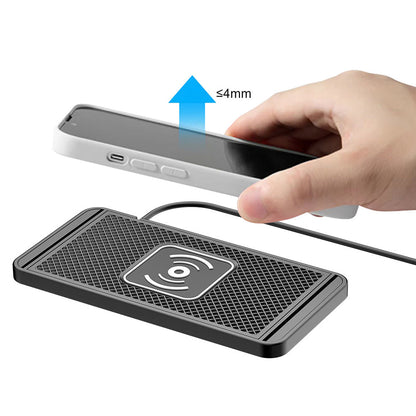 Universal Car Wireless Fast Charger Mat Non-Slip Charging Pad for Devices with Wireless Charging Function USB Style