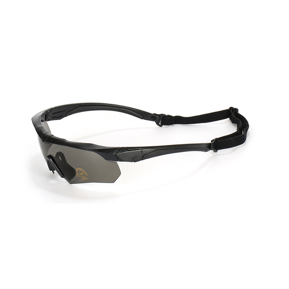 Tactical Glasses Outdoor Sports Goggles with 2 Replacement Lenses Black