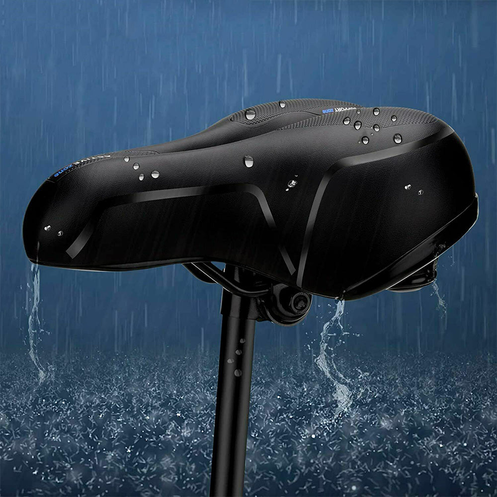 Air Cushion Shock Absorbing Mountain Bike Saddle Seat-Blue