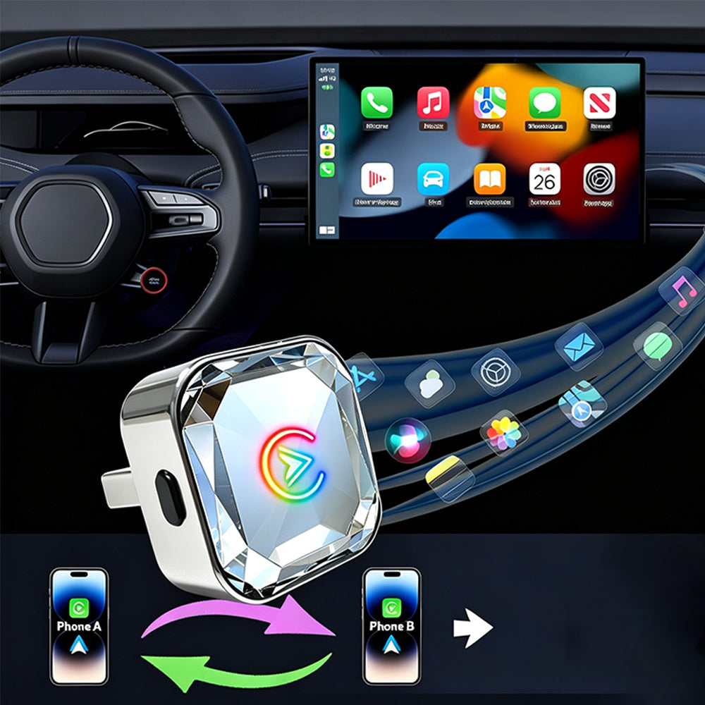 2 in 1 Wireless CarPlay Adapter Android Auto Wireless Adapter
