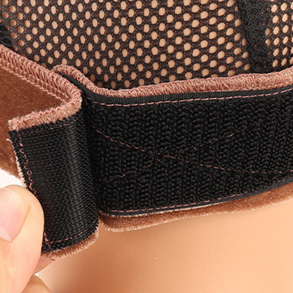 2 Piece Adjustable Velvet Wig Grip Headbands -Brown