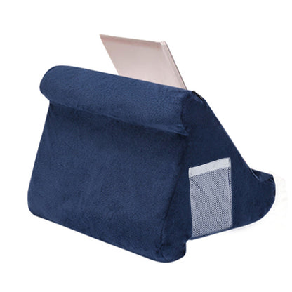 Reading Pillow 3-Angle Multi-Position Lap Cushion for Bed Sofa Travel-Navy
