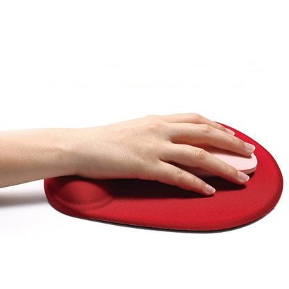 Non Slip Ergonomic Mouse Pad With Wrist Rest Silicone Wrist Support Mouse Mat For Computer-Red