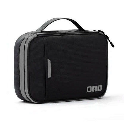 Electronic Organizer Travel Case Cable Organizer Bag For Travel Essentials-Black