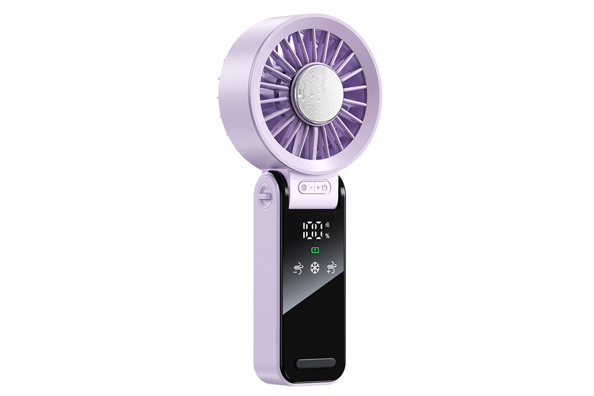 Handheld Foldable High Speed Fan for Travel Outdoor Home Office-Purple
