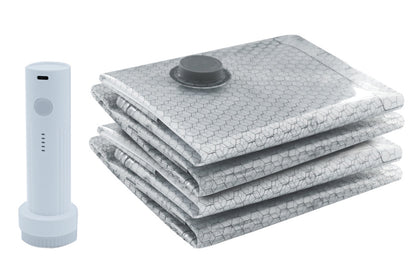 12Pcs Travel Vacuum Storage Bags with Electric Pump Space Saver Packing Bags