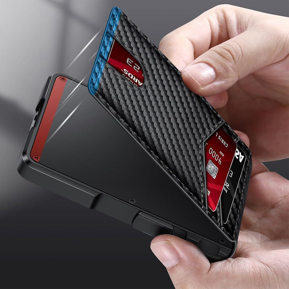 Slim RFID Blocking Money Clip Wallet ID Credit Card Holder PU Leather Purse