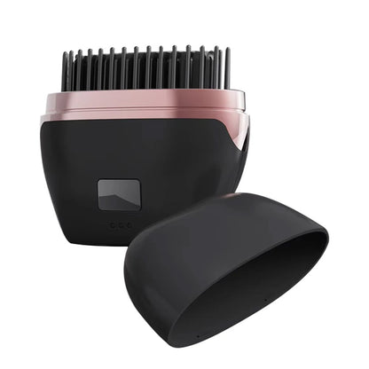 Rechargeable Portable Mini Straight Hair Comb-Black