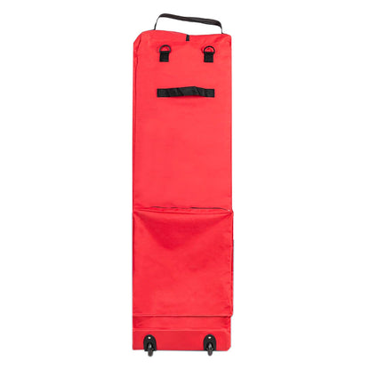 Rolling Christmas Tree Storage Bag Handy with Handle for Easy Carry Red