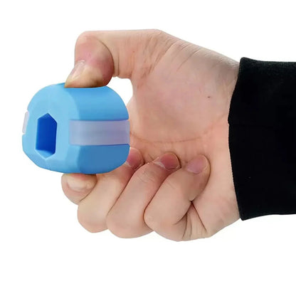 Jaw Line Exercise Fitness Ball Trainer Muscle Neck Face Exerciser Toning Device-Blue