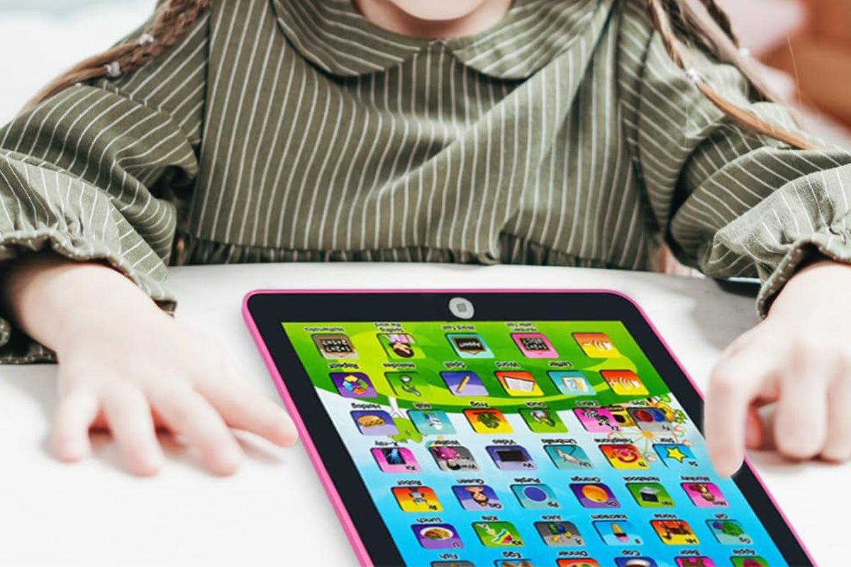 Little Ones Learning Pad to Learn Music Words Alphabet Electronic Educational Toy-Pink