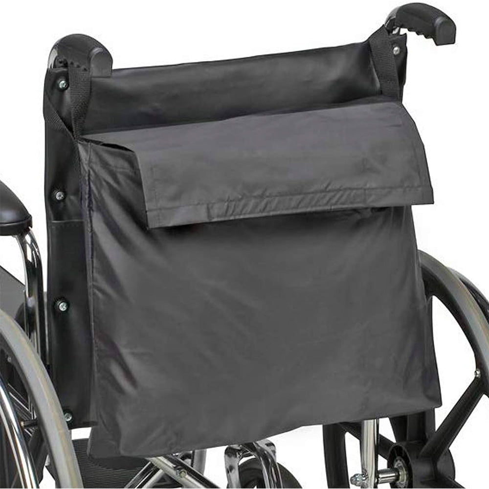 Wheelchair Storage Bag Large Capacity Organizer with Hook and Loop Closure for Mobility Aid
