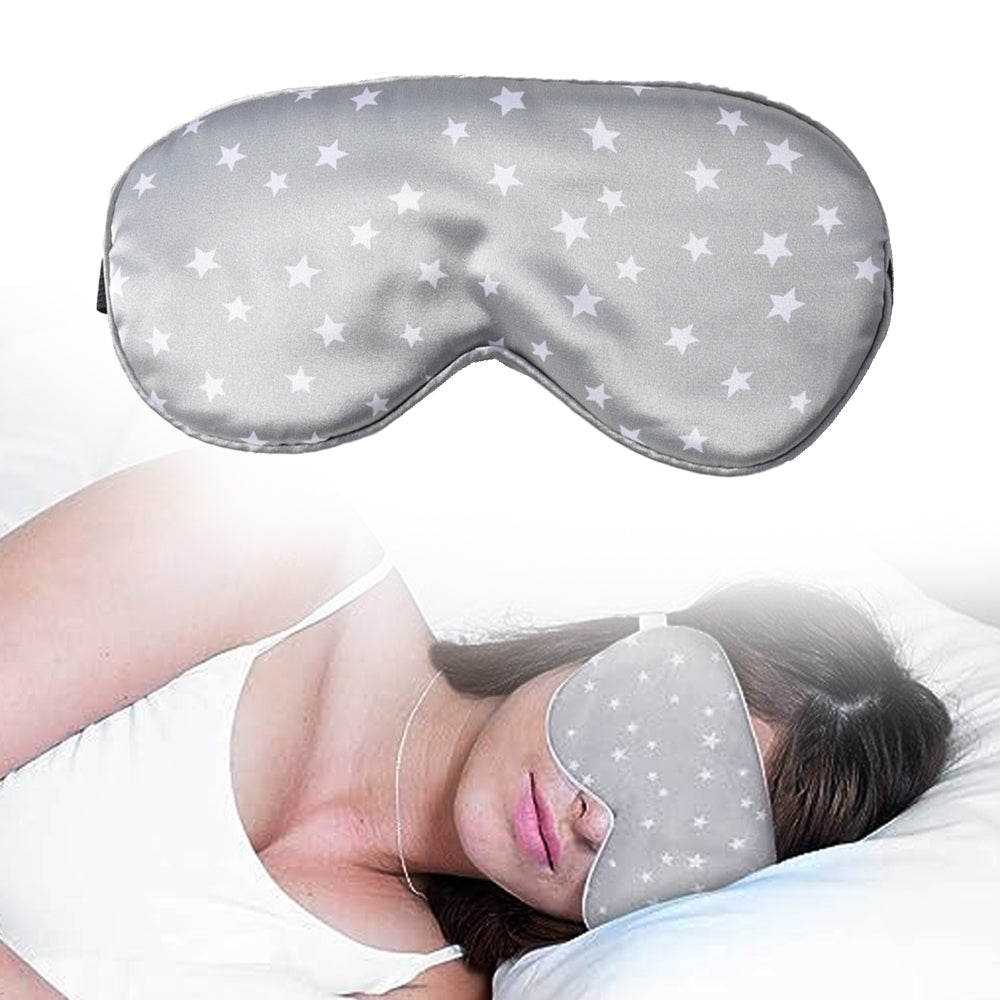 2pcs Silk Travel Sleeping Mask Pure Mulberry with Adjustable Strap Silk Eyepatch Mask -Navy and Grey