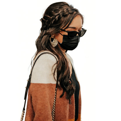 Plaited Headband Adjustable Stretch Hairpiece Hair Extension Headband For Women-Brown