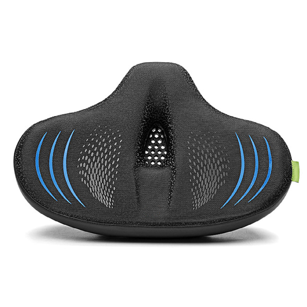 Padded Bike Seat Cushion Extra Padding Bicycle Seat Comfortable Saddle Blue