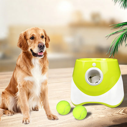 Automatic Dog Tennis Ball Launcher with 3 Balls - Green