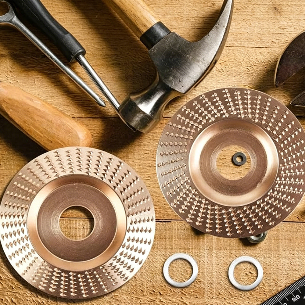 6Pcs Angle Grinder Sanding Discs 100mm Carbon Steel Wood Polishing Wheel Set
