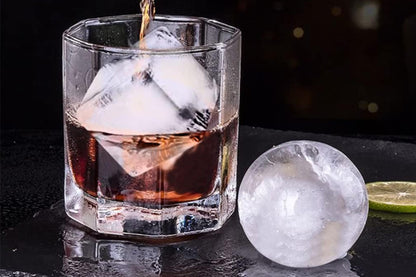 4Pcs Large Ice Diamond Maker Ice Cube Tray Skull Ice Cube Cocktails Molds