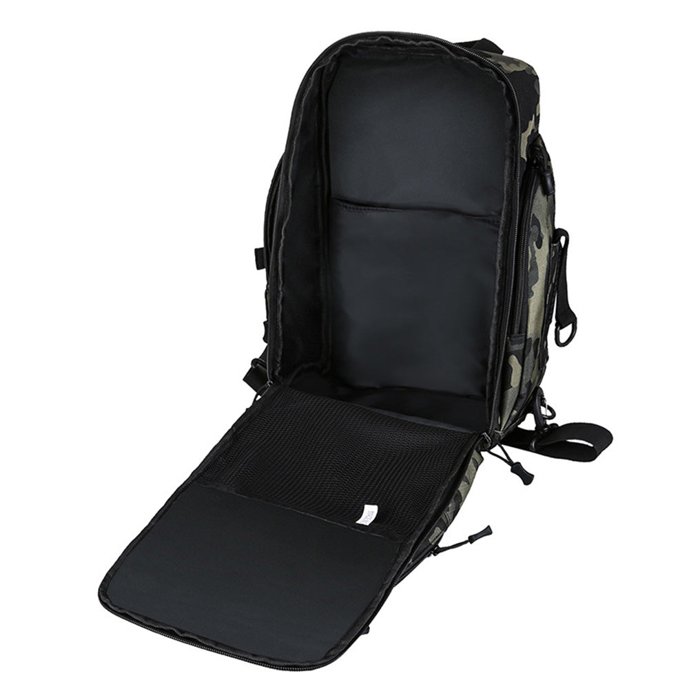 Fishing Tackle Backpack with Rod Holder Outdoor Shoulder Bag for Fishing Gear Storage Green