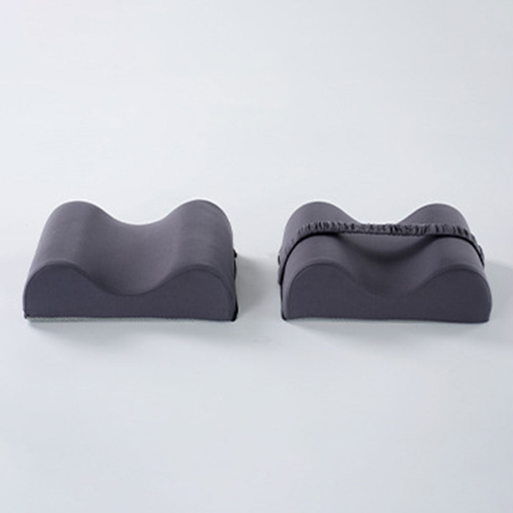 Foldable Knee Pillow for Side Sleepers Leg Support Pillow with Elastic Strap