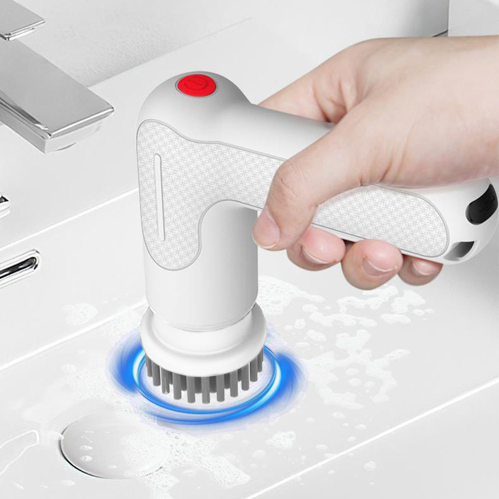 9-in-1 Cordless Electric Spin Scrubber Handheld Turbo Scrub Cleaning Brush Kit