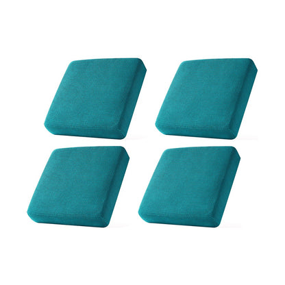 4Pcs Stretch Sofa Seat Cushion Cover Blue