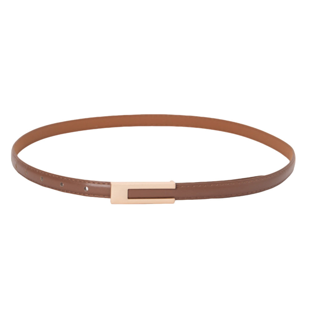 Vintage Womens PU Leather Casual Belt for 72 to 94cm Waist - Brown