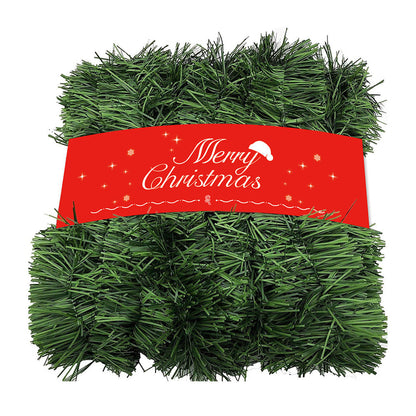 15m Green Christmas Tinsel Garland for Holiday Party & Home Decoration