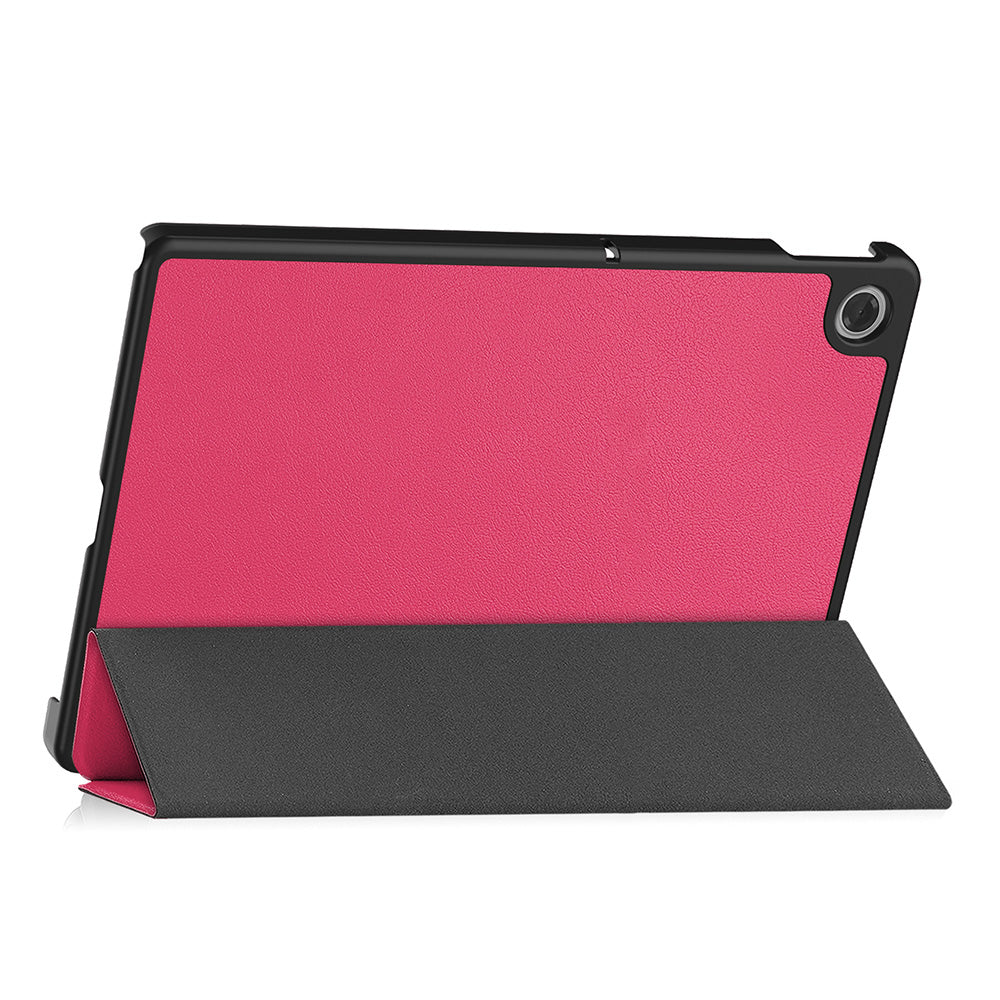 Smart Flip Case Compatible with Lenovo 10.1 Inch Laptop TB311FU 2025 with Stand - Rose Red