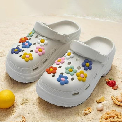 56Pcs Flower Shoe Charms Shoes Decorative Accessories DIY Craft Kits