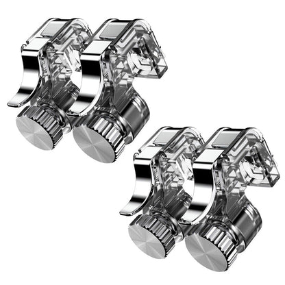 2PCS Smart Phone Game Trigger Shooter Gamepad Joysticks  Mental Button For PUGB Controller