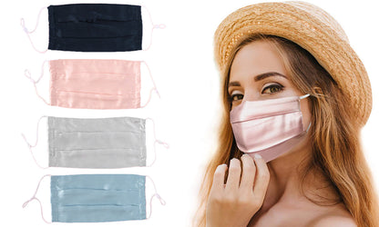 4pcs Double Layer Mulberry Silk Face Mask