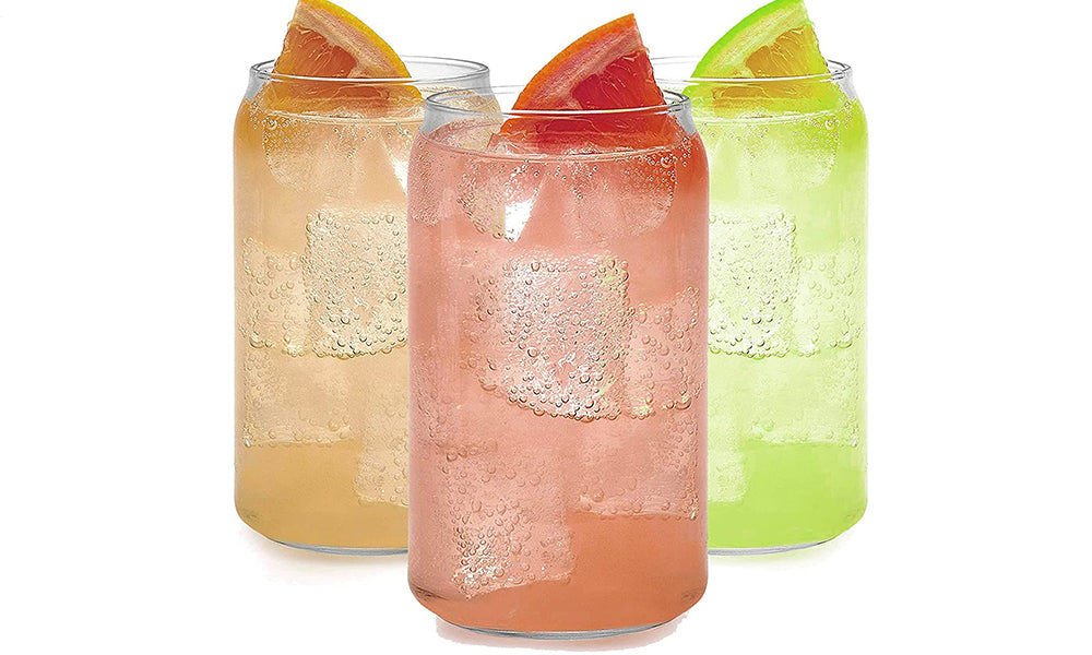 Set of 2pcs Can Shaped Drinking Glasses