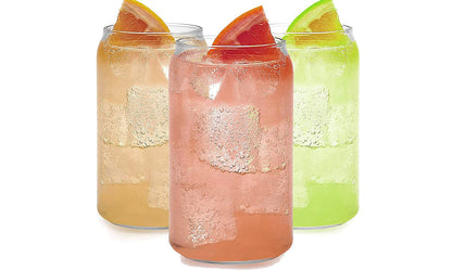 Set of 2pcs Can Shaped Drinking Glasses