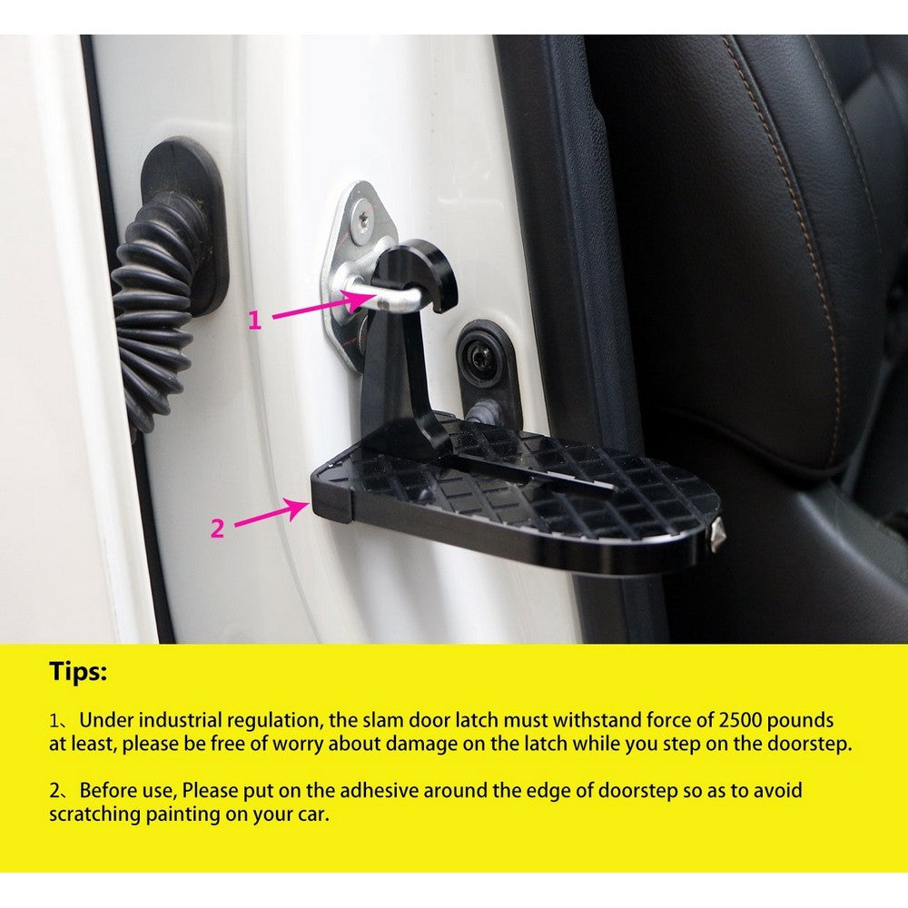 Car Doorstep Vehicle Folding Ladder Foot Pegs