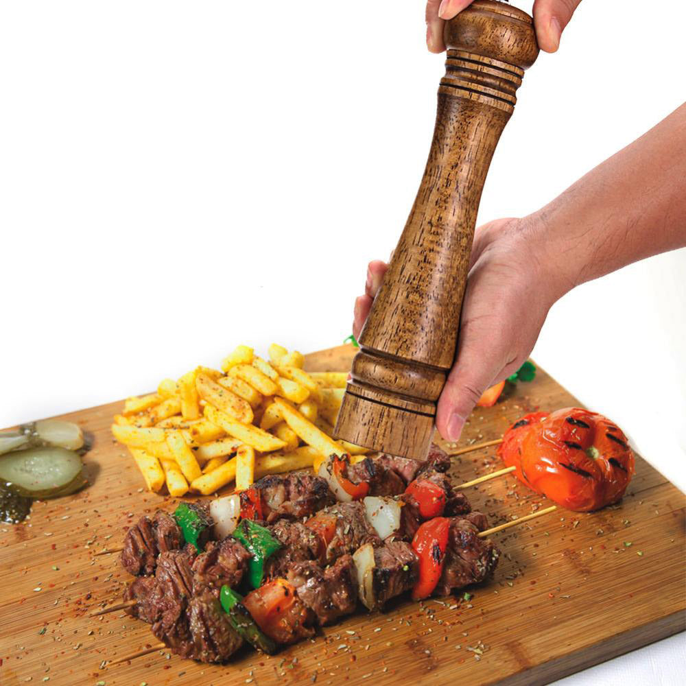 Adjustable Wooden Salt and Pepper Mill Grinder Manual Mill Grinder