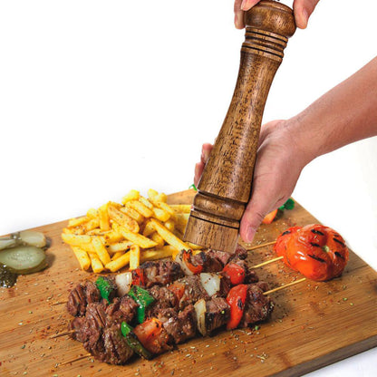 Adjustable Wooden Salt and Pepper Mill Grinder Manual Mill Grinder
