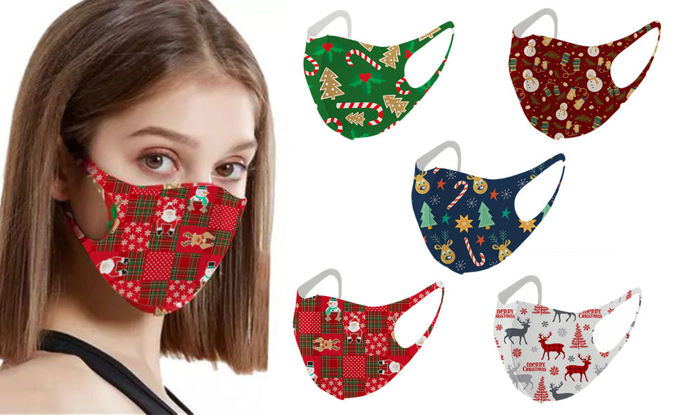 Christmas Themed Washable Face Masks