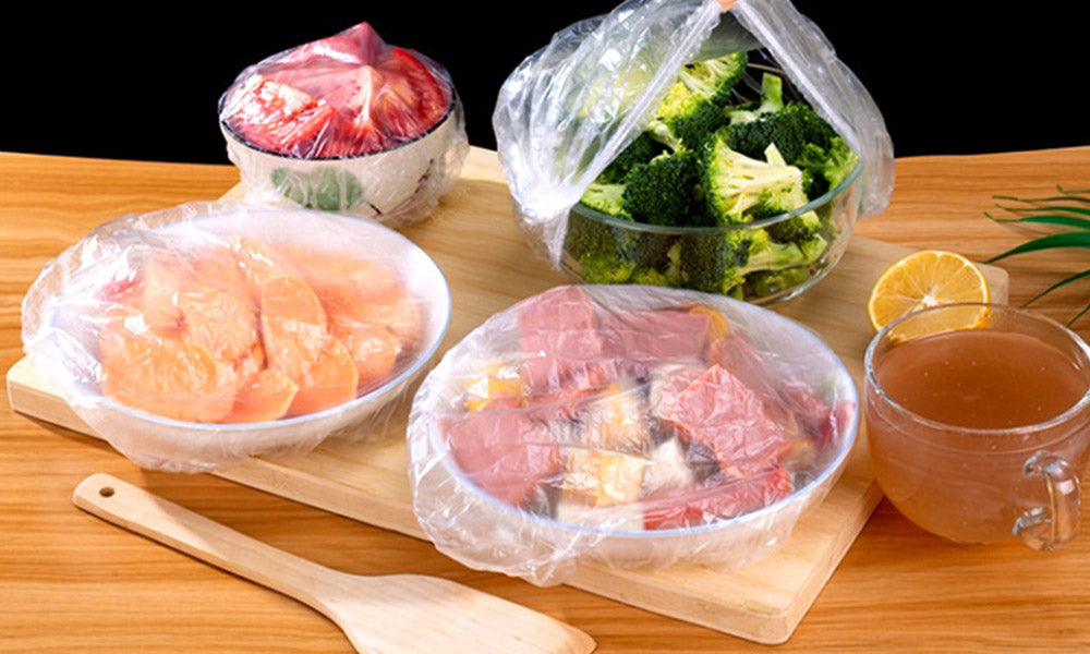 100pcs Clear Plastic Food Bowl Seal