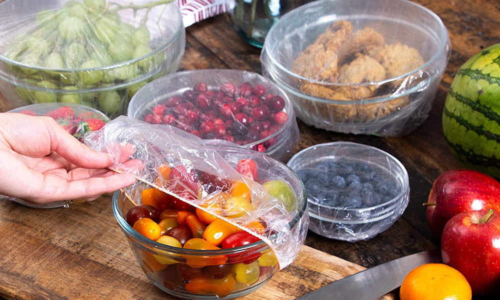 100pcs Clear Plastic Food Bowl Seal