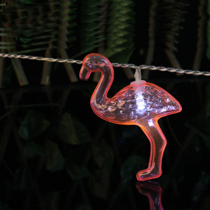 10-LED Flamingo Light, battery operated