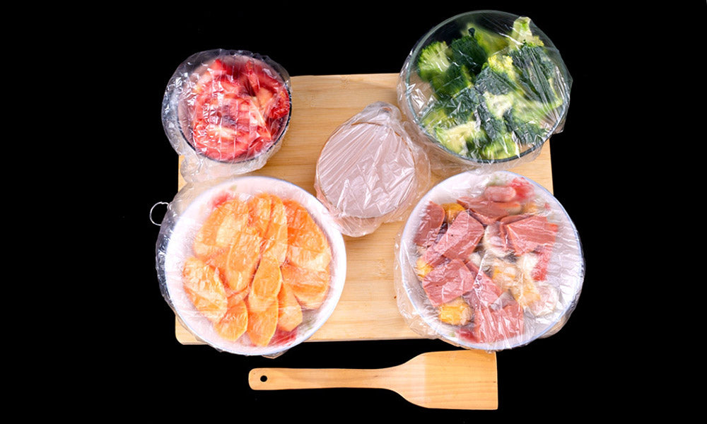 100pcs Clear Plastic Food Bowl Seal